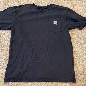 3 Carhartt Men's Faded Black and Distressed Short Sleeve Tee